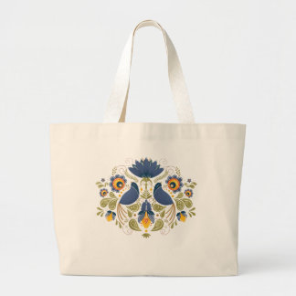 Bolso De Tela Gigante Sencillo Arte Folclórico Eslavo