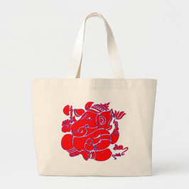 Bolso De Tela Gigante Señor abstracto Pitambara del vector