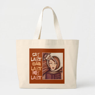 Bolso De Tela Gigante Señora Bag del gato siamés