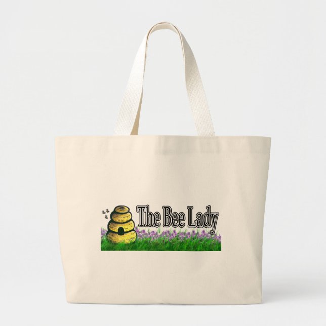 Bolso De Tela Gigante Señora de la abeja (Frente)