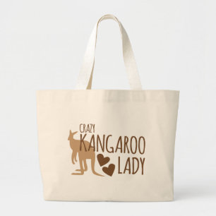 Bolso De Tela Gigante Señora loca del canguro
