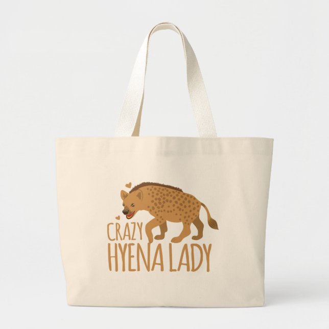 Bolso De Tela Gigante señora loca del hyena (Frente)
