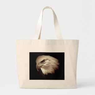 Bolso De Tela Gigante Sepia Color Bald Eagle