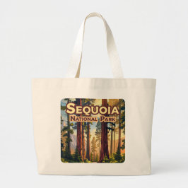 Bolso De Tela Gigante Sequoia National Park California Tree Retro