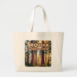 Bolso De Tela Gigante Sequoia National Park California Tree Retro