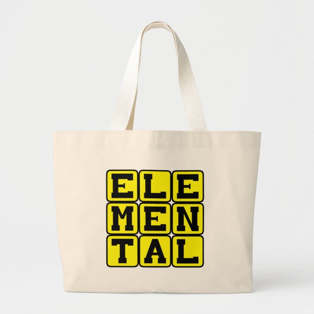 Bolso De Tela Gigante Ser elemental, ser mítico (Frente)