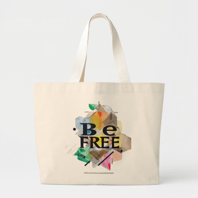 Bolso De Tela Gigante Ser libre (Frente)