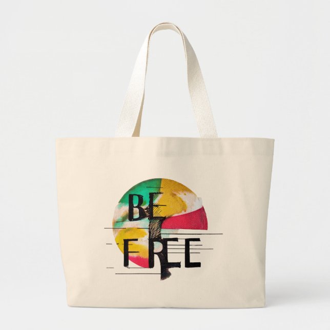 Bolso De Tela Gigante Ser libre (Frente)