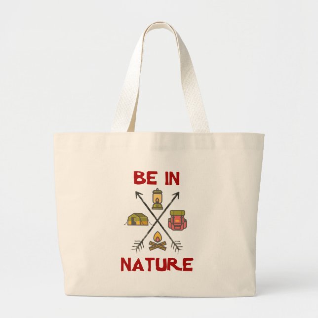 Bolso De Tela Gigante Ser natural (Frente)