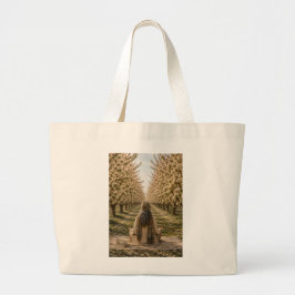 Bolso De Tela Gigante Serene Meditation Blooming Orchard Floral Tote Bag