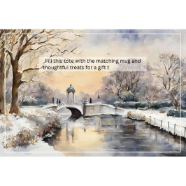 Bolso De Tela Gigante Serene Winter Kensington Gardens London Tote Bag