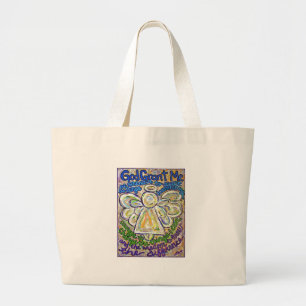 Bolso De Tela Gigante Serenity Prayer Angel Bag