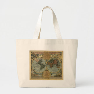 Bolso De Tela Gigante Serie de mapas antiguos