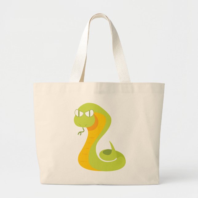 Bolso De Tela Gigante Serpiente (Frente)