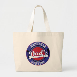 Bolso De Tela Gigante Servicio de la manitas del papá