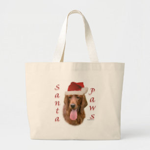 Bolso De Tela Gigante Setter Santa Paws de Irlanda