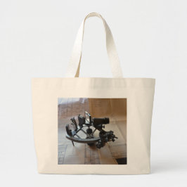 Bolso De Tela Gigante Sextante Antiguo