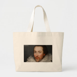 Bolso De Tela Gigante Shakespeare "Amigos" Cita de sabiduría Regalos y T