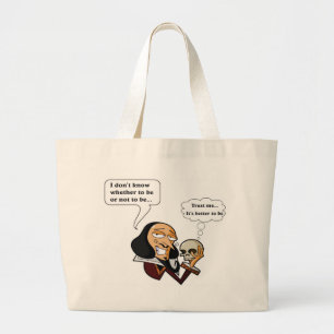 Bolso De Tela Gigante Shakespeare Hamlet, ser o no ser
