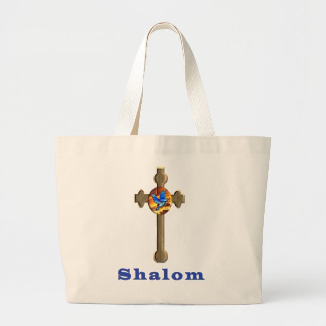 Bolso De Tela Gigante Shalom (Frente)