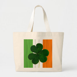 Bolso De Tela Gigante Shamrock Clover Irlandés St. Patrick