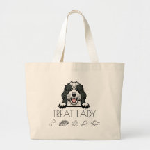 Sheepadoodle Treat Lady Tote Bag