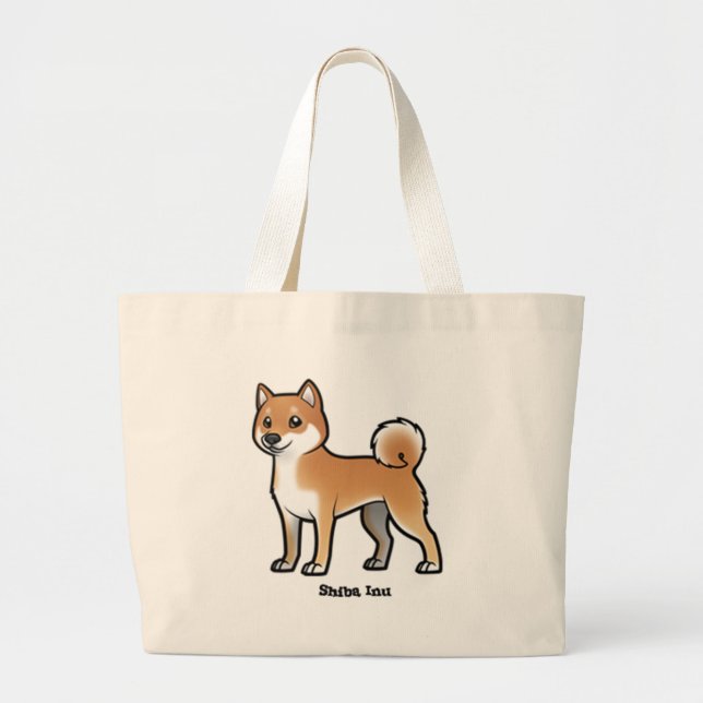 Bolso De Tela Gigante shiba inu (Frente)
