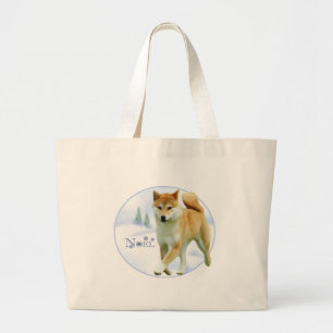 Bolso De Tela Gigante Shiba Noel