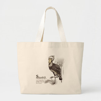 Bolso De Tela Gigante shoebill - mocha