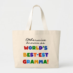 Bolso De Tela Gigante Si no conocido como camisetas del Mejor-est Gramma