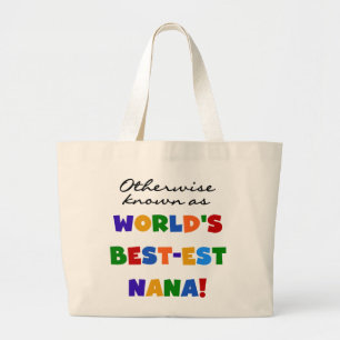 Bolso De Tela Gigante Si no conocido como camisetas del Mejor-est Nana