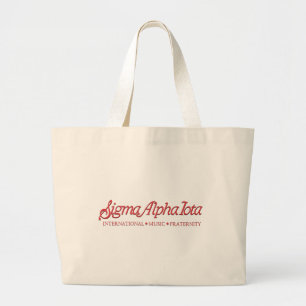 Bolso De Tela Gigante Sigma Alpha Iota Fraternidad Internacional de Músi