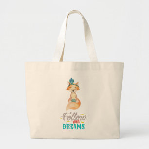 Bolso De Tela Gigante Sigue a tu Fox de sueños