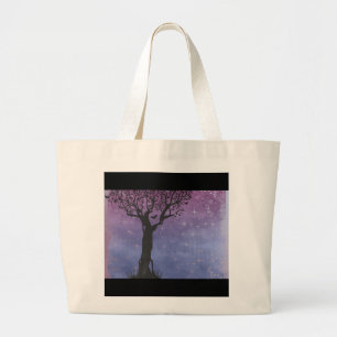 Bolso De Tela Gigante Silhouette de árbol creativo