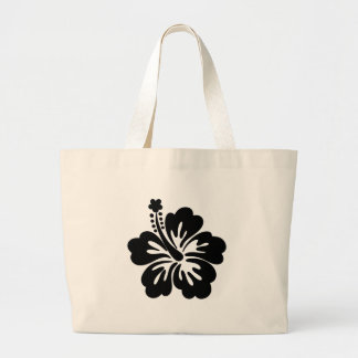 Bolso De Tela Gigante Silhouette hibiscus