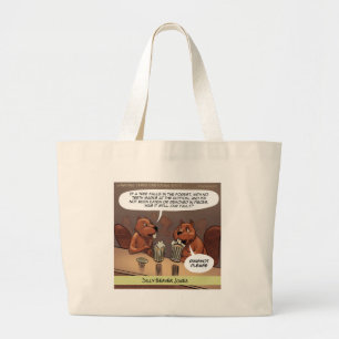 Bolso De Tela Gigante Silly Beaver Jokes Funny Cartoon
