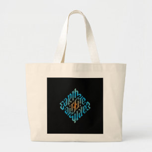 Bolso De Tela Gigante Símbolo azul de Illuminati