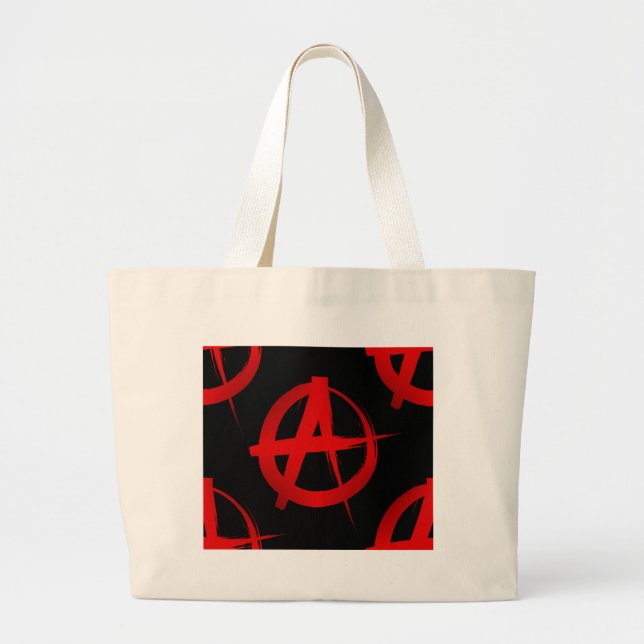 Bolso De Tela Gigante Símbolo de anarquía (Frente)