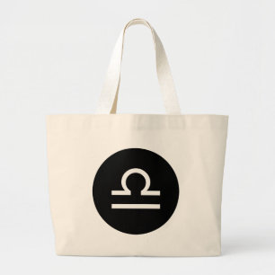 Bolso De Tela Gigante Símbolo de Libra
