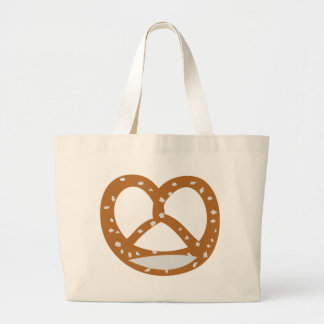 Bolso De Tela Gigante símbolo del logotipo de la panadería del pretzel