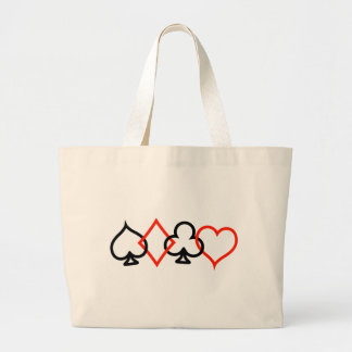 Bolso De Tela Gigante Símbolos de la tarjeta entrelazados