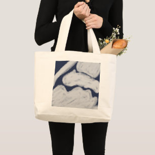 Bolso De Tela Gigante simple minimalista elegante color añadir su logoti