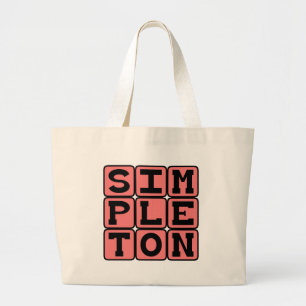 Bolso De Tela Gigante Simplón, Persona Básica