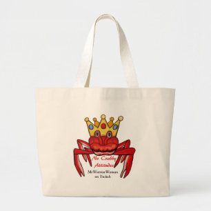 Bolso De Tela Gigante Sin actitud de cangrejo, meWarriorWoman en Twitch