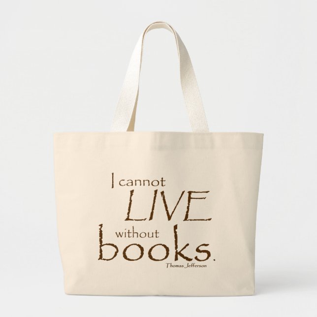 Bolso De Tela Gigante Sin los libros (Frente)