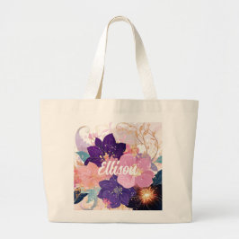 Bolso De Tela Gigante Sinfonía floral opulenta
