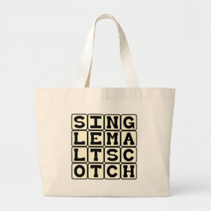Bolso De Tela Gigante Single Malt Scotch, Bebida Alcohólica