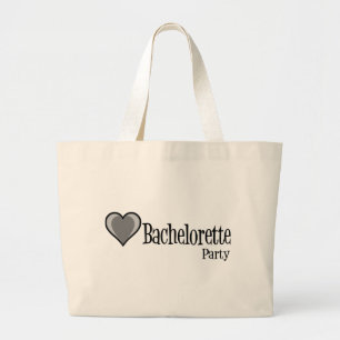 Bolso De Tela Gigante SingleHeart-BacheloretteParty-Negro