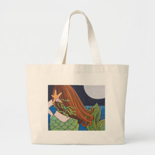 Bolso De Tela Gigante Sirena de la luna
