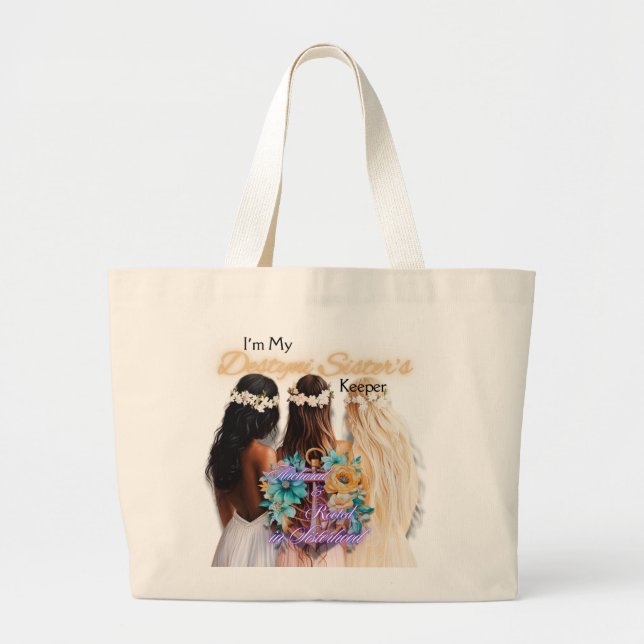 Bolso De Tela Gigante Sis, Te Tengo (Frente)